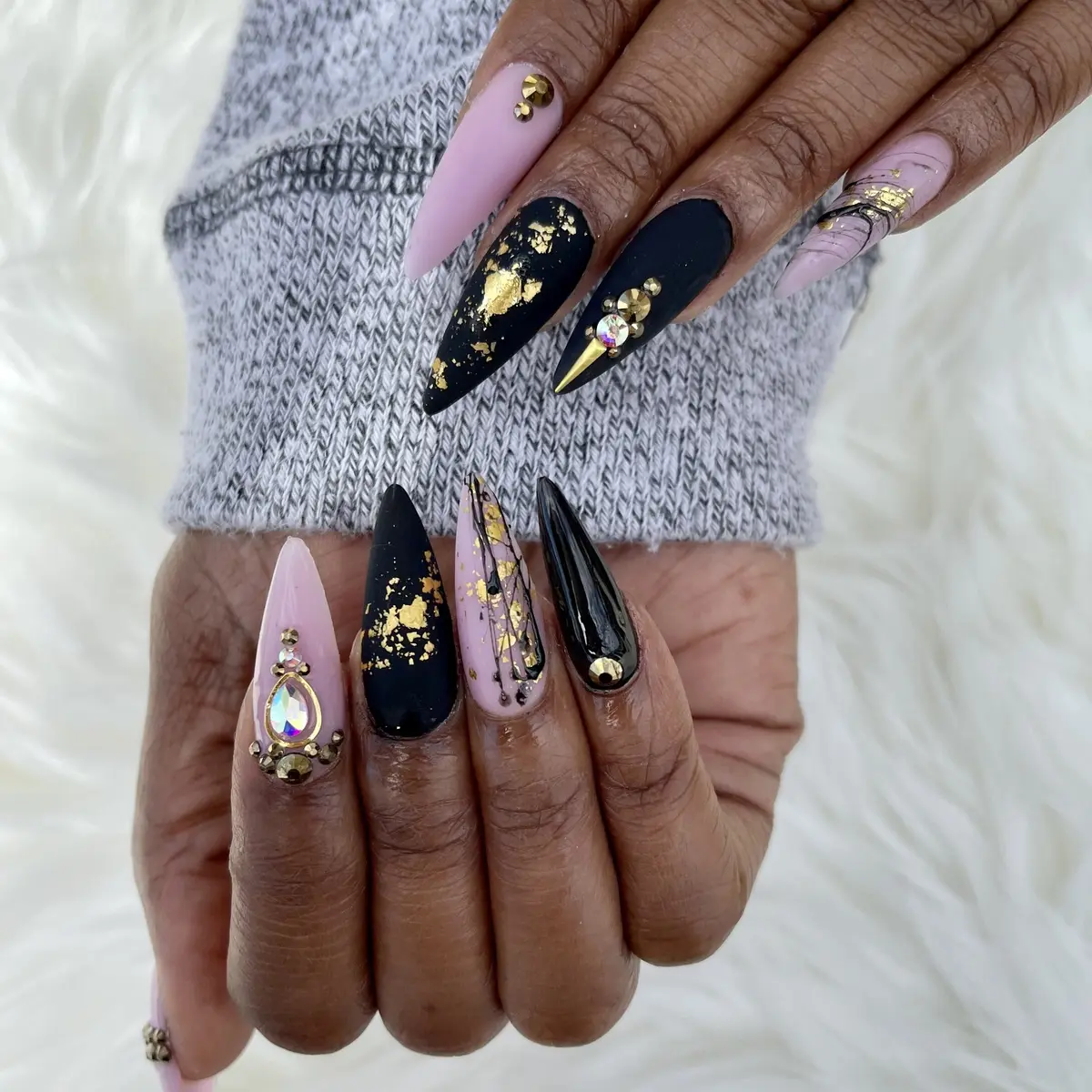 Custom nail design by Daisy Nails Spa NW — look 1